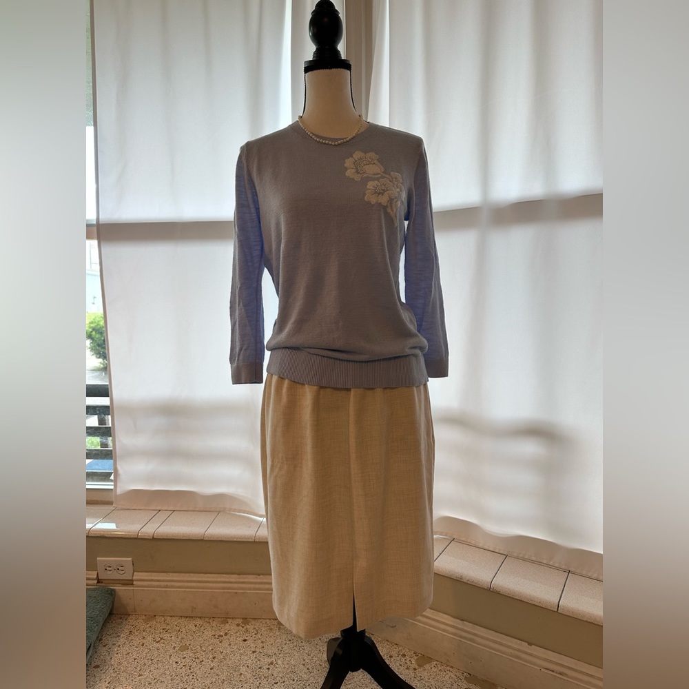 LOFT OUTLET skirt Cream size M